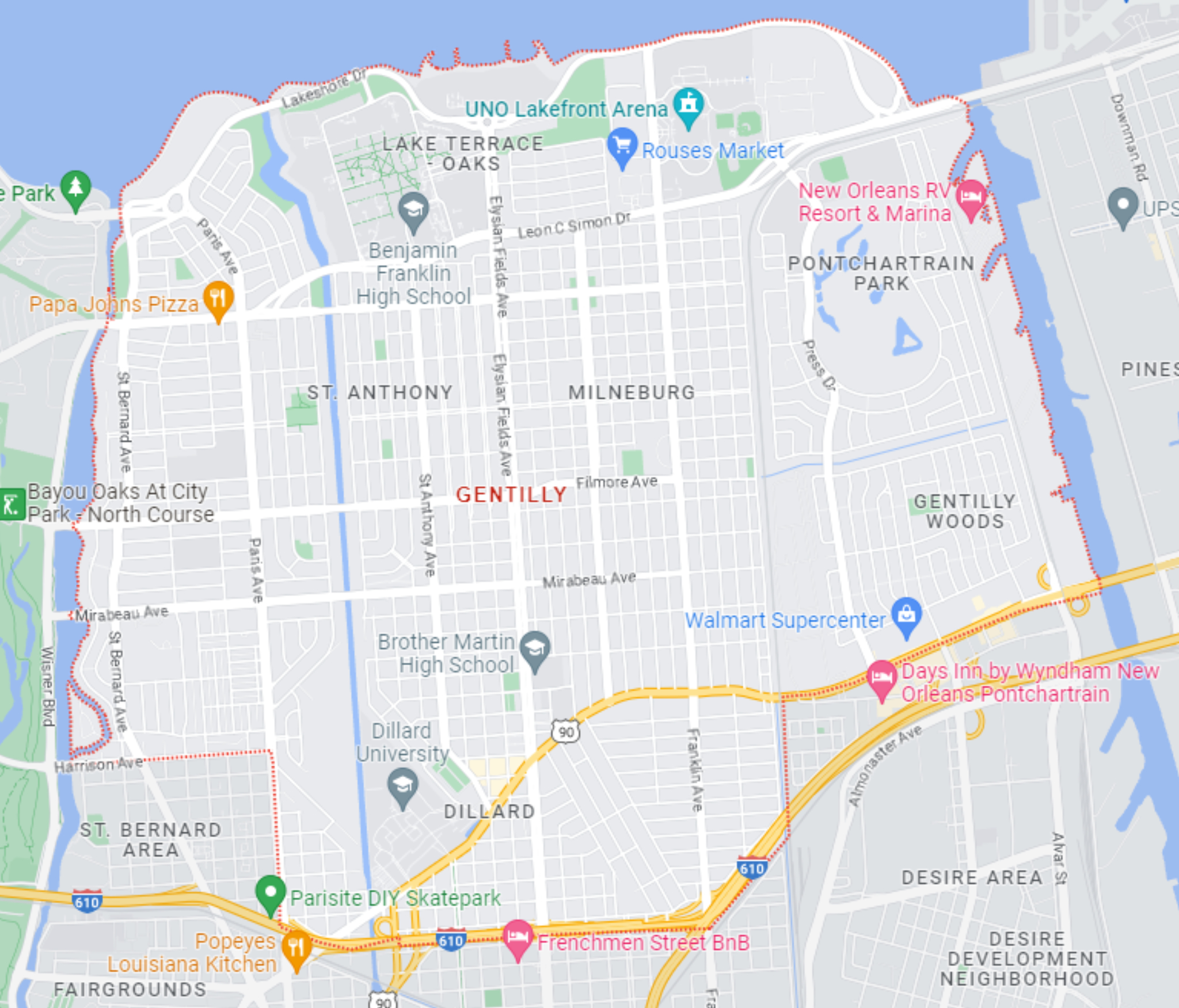 Search Gentilly Properties By Map 